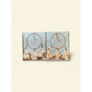 Set Of 2 Dreamcatchers With Feathers & Beads In‎ Decorative Packaging Gift-Ready